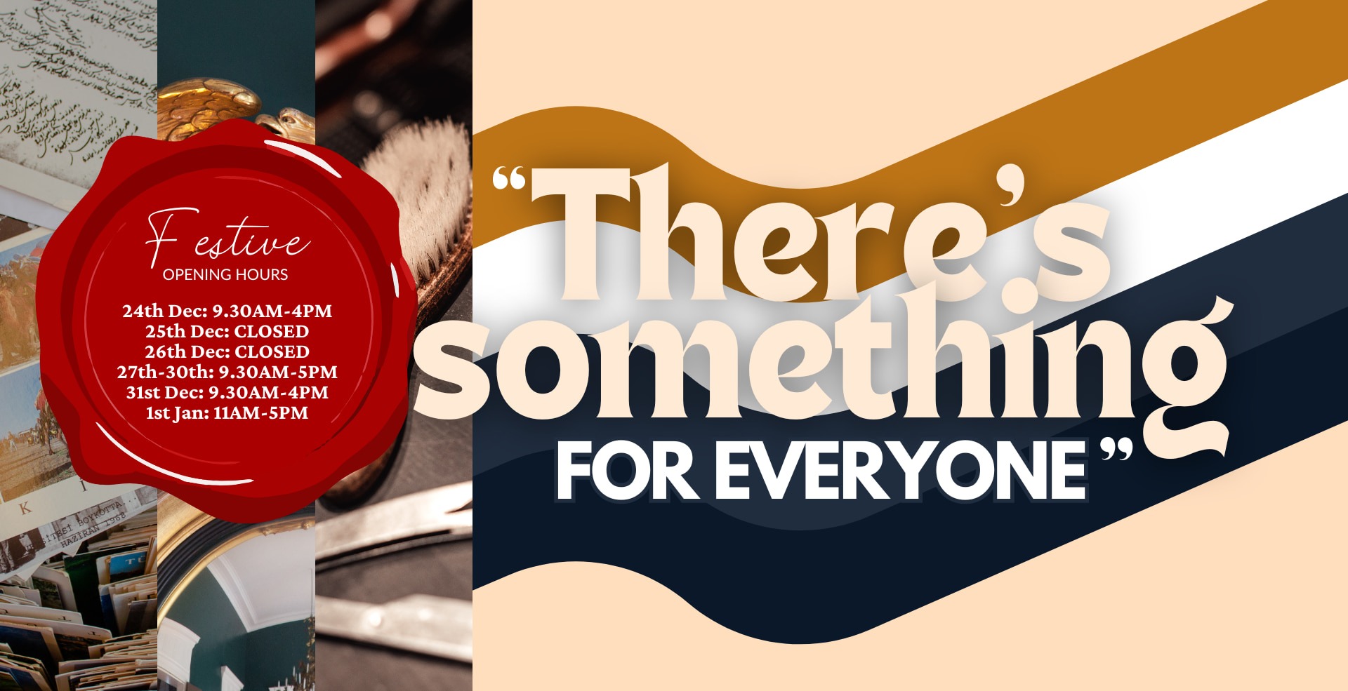 There's something for everyone at Bygone Times. See our festive opening times for 2025!