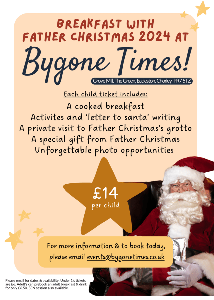 Breakfast with Father Christmas at Bygone Times